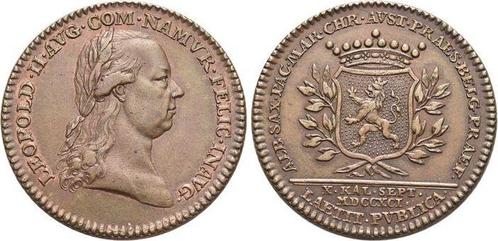 Bronze-jeton 1791 Haus Habsburg / Österreich Leopold Ii 1.., Postzegels en Munten, Munten | Europa | Niet-Euromunten, België, Verzenden