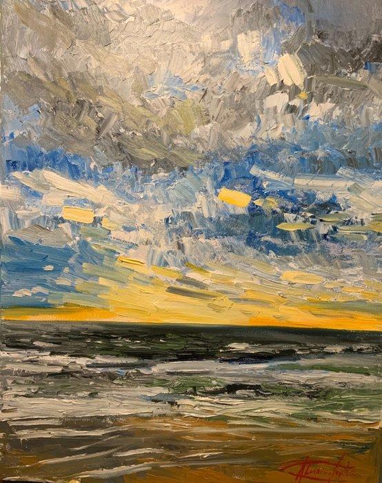 Alessio Maria De Santis(1991) - “Tempesta che va via”, Antiek en Kunst, Kunst | Schilderijen | Modern