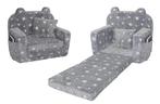Kinderfauteuil - POLAR - 51x40x41 cm - sterren - grijs, Kinderen en Baby's, Ophalen of Verzenden, Nieuw