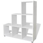 Boekenkast Trapvormig Wit | Tweede Kansje | Ruimtebesparend, Huis en Inrichting, Met plank(en), Minder dan 50 cm, Verzenden, 75 cm of meer