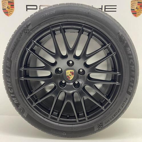 Porsche Cayenne ORIGINELE 20 RS Spyder GTS met banden, Auto-onderdelen, Banden en Velgen, 20 inch, 275 mm, Personenwagen, Gebruikt