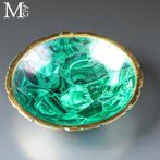 Schoteltje in malachiet mozaïek - Hoogte: 130 mm - Breedte: