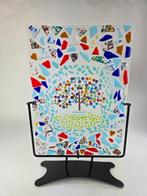 sculptuur, Piastra su Stend - 41 cm - Muranoglas, Antiek en Kunst