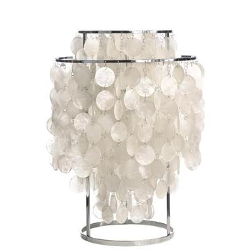Tafellamp Shell style lamp parelmoer, Verzenden