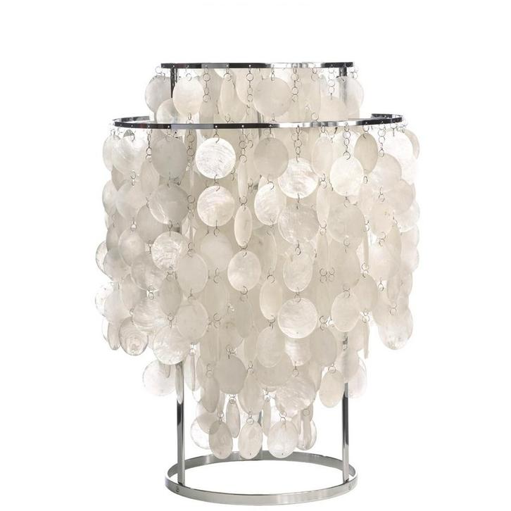 Tafellamp Shell style lamp parelmoer, Huis en Inrichting, Lampen | Tafellampen, Nieuw, Verzenden