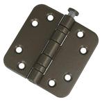 Kogellagerscharnier 7676 mm ronde hoek brons, Ophalen of Verzenden