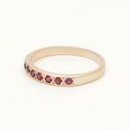Zonder Minimumprijs - Ring - 14 karaat Geel goud - Robijn, Handtassen en Accessoires, Ringen, Nieuw