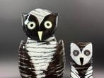 Studio Habrat - Beeldje - Owl (2) - fusing, Antiek en Kunst, Antiek | Glaswerk en Kristal