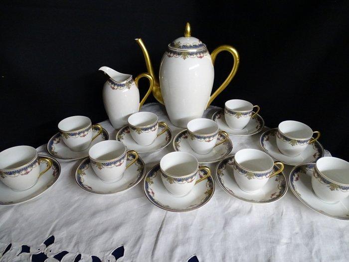 Limoges - Koffieservies (22) - Porselein, Antiek en Kunst, Antiek | Meubels | Tafels