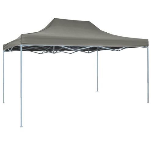 vidaXL Partytent inklapbaar 3x4 m staal antraciet, Tuin en Terras, Partytenten, Nieuw, Verzenden