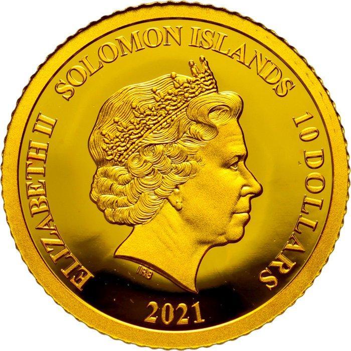 Salomonseilanden. 10 Dollars 2021 1907 Indian Head Eagle -, Postzegels en Munten, Munten | Europa | Niet-Euromunten
