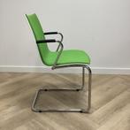 Casala Onyx II vergaderstoel/sledestoel, wit/groen-chroom, Huis en Inrichting, Gebruikt, Eén