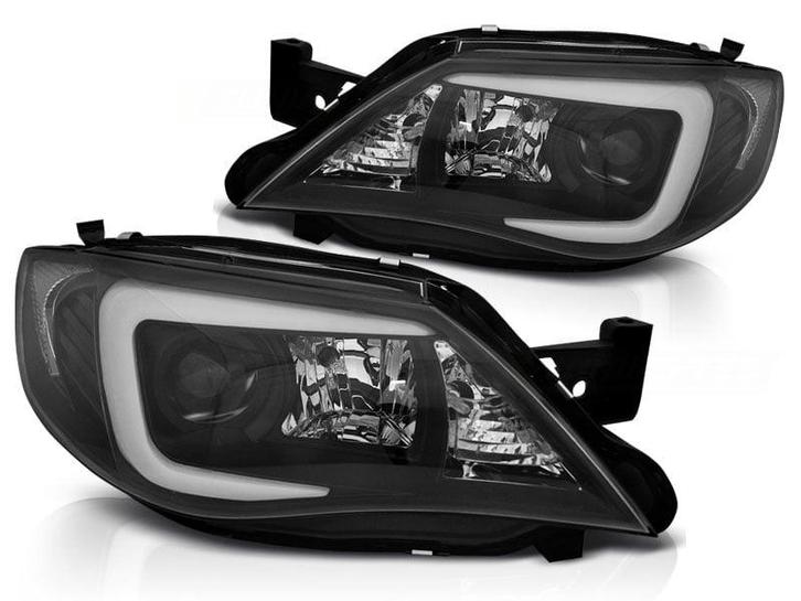 Koplampen SUBARU IMPREZA 07-12 | OP = OP | Led Tube Zwart, Auto-onderdelen, Elektronica en Kabels, Nieuw, Verzenden