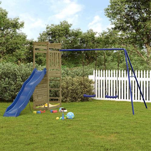 vidaXL Speelhuis geïmpregneerd grenenhout, Kinderen en Baby's, Speelgoed | Buiten | Speeltoestellen, Nieuw, Verzenden
