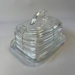 Beurrier - Art Deco Helder Glazen Kaasstolp - Verre