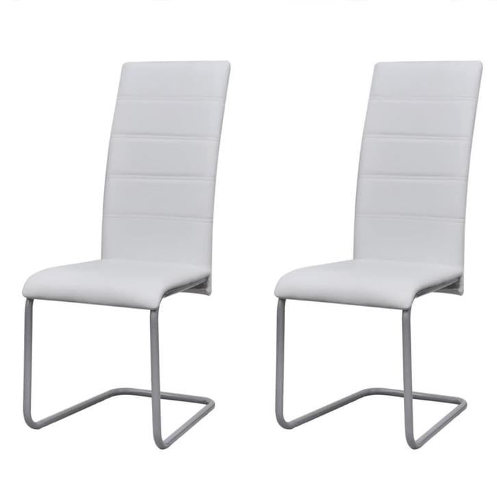 Set van 2 Stoelen Wit | Tweede Kansje | OP = OP, Huis en Inrichting, Stoelen, Wit, Twee, Nieuw, Verzenden