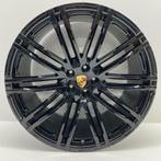 Porsche Macan ORIGINELE 21 Turbo III zwart hoogglans velgen, Ophalen, Gebruikt, Velg(en), 21 inch