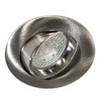 LED Spot Armatuur Kantelbaar | 70mm Geborsteld zilver