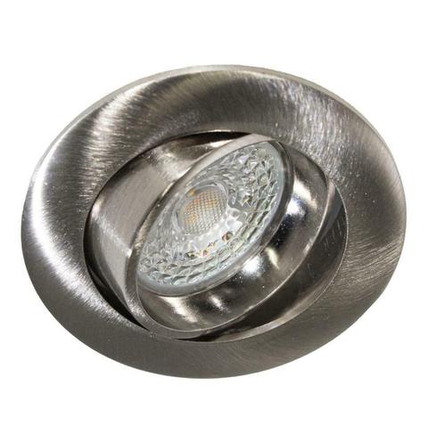 LED Spot Armatuur Kantelbaar | 70mm Geborsteld zilver, Maison & Meubles, Lampes | Autre, Envoi