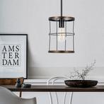 Industriële lampen Hanglamp benson goud zwart, Verzenden, Nieuw, Metaal, 75 cm of meer