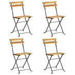 4x Acacia Bistrostoel | Tweede Kansje | Massief Hout!, Jardin & Terrasse, Chaises de jardin, Verzenden