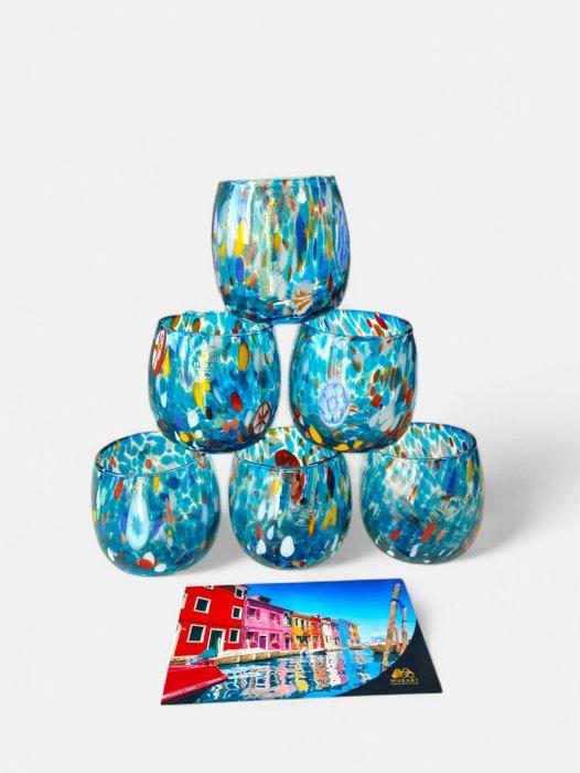 MurArt - MurArt - Service de boisson (6) - Verre de Murano -, Antiek en Kunst, Antiek | Glaswerk en Kristal