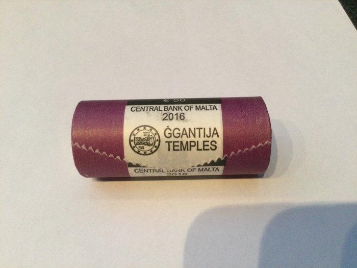 Malta. 2 Euro 2016 Ggantija (25 munten) in zichtrol, Postzegels en Munten, Munten | Europa | Euromunten