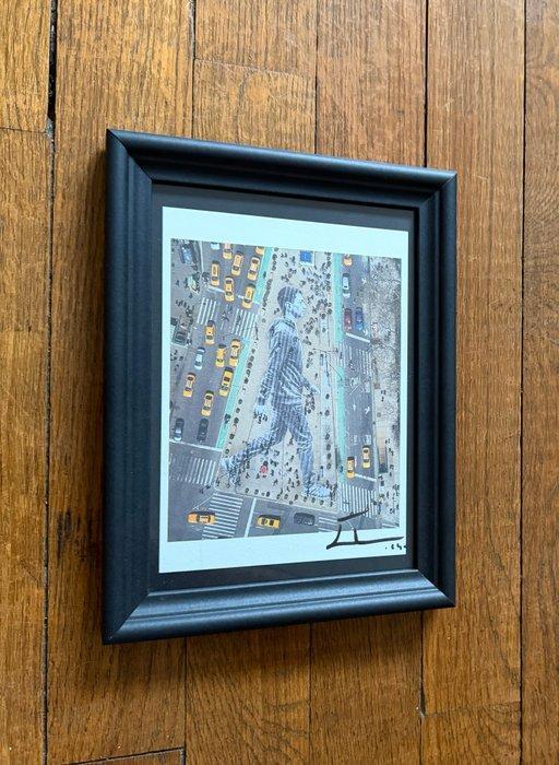 Jr (1983) - Migrants, Walking New York City – Signed, Antiek en Kunst, Kunst | Designobjecten