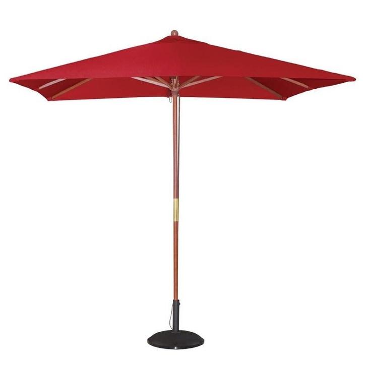Parasol vierkant rood 2,5 meter | 2,7(h) x 2,5(b) x 2,5(d)m, Zakelijke goederen, Horeca | Keukenapparatuur, Nieuw in verpakking