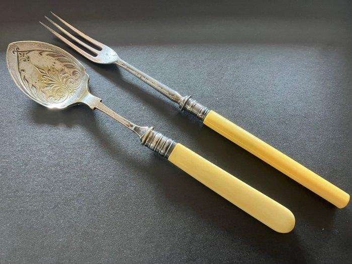Lepel (2) - Zilver - Lepel en vork, Antiek en Kunst, Antiek | Zilver en Goud