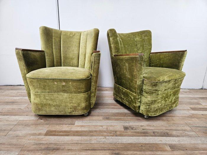 Fauteuil (2) - Art Deco fauteuils uit de jaren 50 op, Antiek en Kunst, Curiosa en Brocante