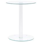 vidaXL Salontafel 40 cm gehard glas transparant, Huis en Inrichting, Tafels | Salontafels, Verzenden, Nieuw