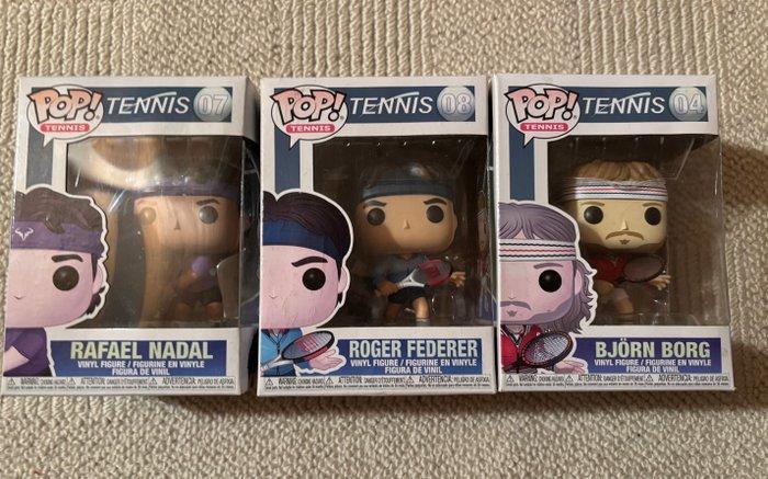 Funko - Funko Pop Rafael Nadal #07, Roger Federer #08, Björn, Antiek en Kunst, Antiek | Speelgoed