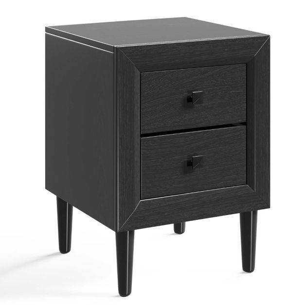 2eChoix | Coast Table de chevet avec 2 tiroirs - 45x40x62 cm, Huis en Inrichting, Slaapkamer | Nachtkastjes, Ophalen of Verzenden