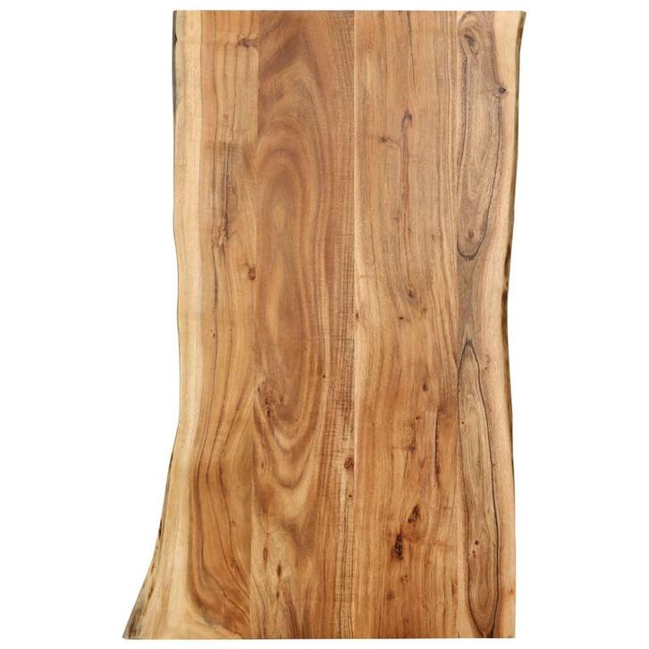 vidaXL Tafelblad 100x(50-60)x2,5 cm massief acaciahout, Huis en Inrichting, Tafelonderdelen, Nieuw, Verzenden
