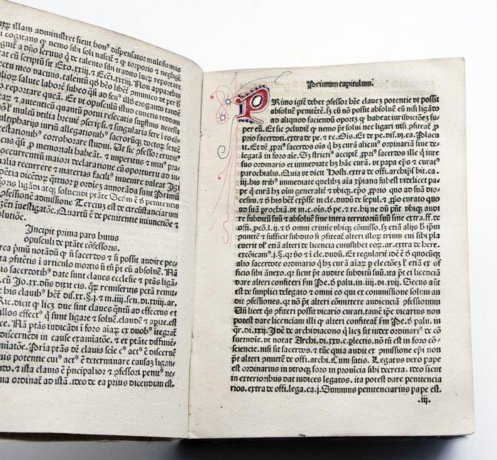 Bartholomaeus de Chaimis - [Incunable] Confessionale - 1482, Antiek en Kunst, Antiek | Boeken en Manuscripten