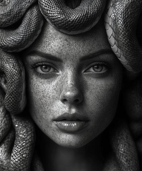 Erminando Aliaj - Medusa, Antiek en Kunst, Kunst | Schilderijen | Modern