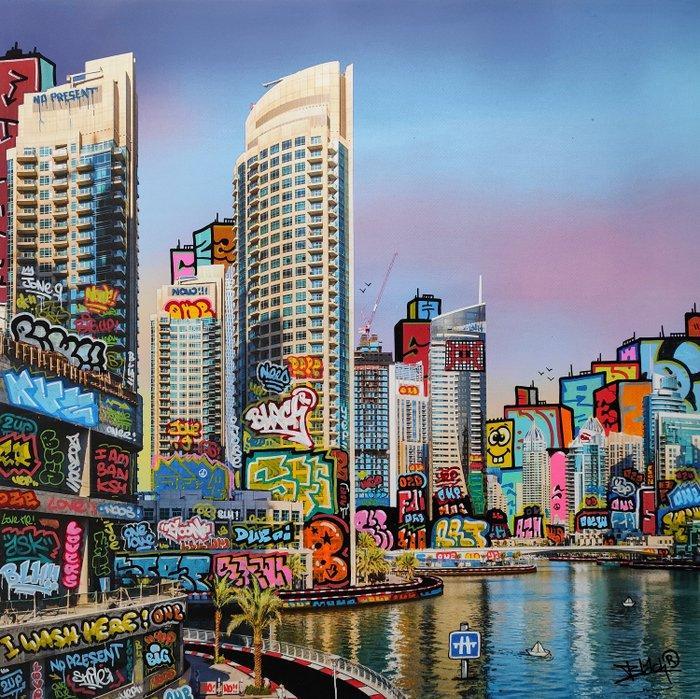 BLACH (Maxime Blachere) - Dubaï Diptyque gauche, Antiek en Kunst, Kunst | Designobjecten