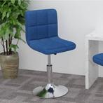 vidaXL Barkruk draaibaar stof blauw, Huis en Inrichting, Barkrukken, Verzenden, Nieuw