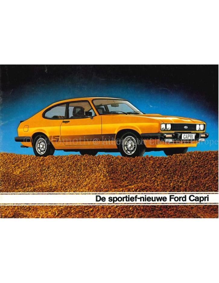 1978 FORD CAPRI BROCHURE NEDERLANDS, Boeken, Auto's | Folders en Tijdschriften