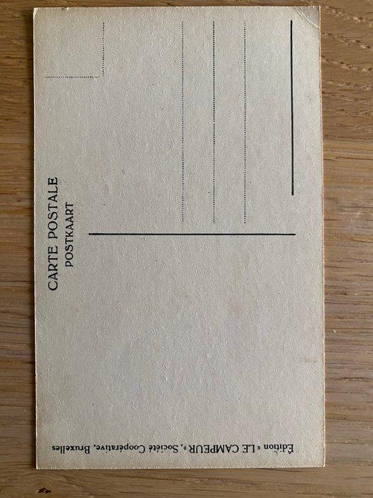 België - Hergé - Scouts briefkaart - Scouts - Ansichtkaart, Boeken, Stripverhalen