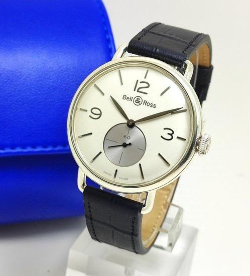 Bell & Ross - WW1 Argentium Silver - BRWW1-ME-AG-SI/SCR -, Handtassen en Accessoires, Horloges | Heren