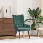 vidaXL Ontspanningsstoel Donkergroen 63 x 67 x 94 cm Fluweel, Huis en Inrichting, Fauteuils, Verzenden, Nieuw