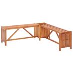 vidaXL Banc de jardin et jardinière 117x117x40 cm Bois, Verzenden