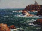 Victor Brugairolles (1869-1936) - La pointe du phare de, Antiquités & Art, Art | Peinture | Classique