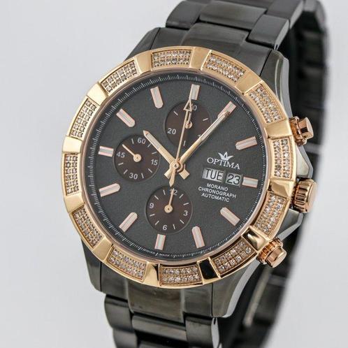 Optima - MORANO Diamond Valjoux automatic - OSA464-BR-D-3 -, Handtassen en Accessoires, Horloges | Heren