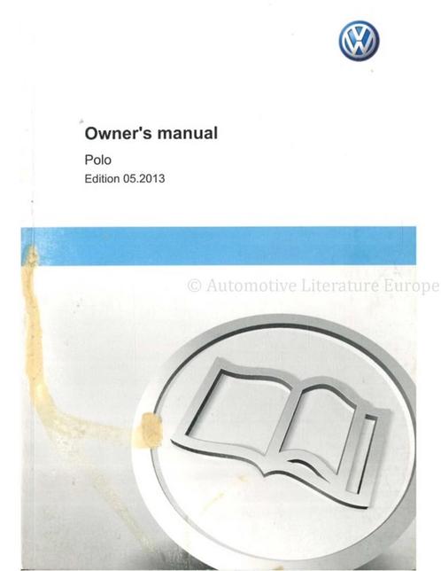 2013 VOLKSWAGEN POLO INSTRUCTIEBOEKJE ENGELS, Auto diversen, Handleidingen en Instructieboekjes
