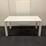 Design tafel Twinform 160x80 cm, hoogglans wit MDF, Gebruikt