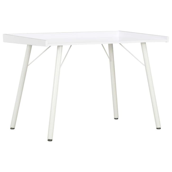 vidaXL Bureau 90x50x79 cm wit, Huis en Inrichting, Bureaus, Nieuw, Verzenden