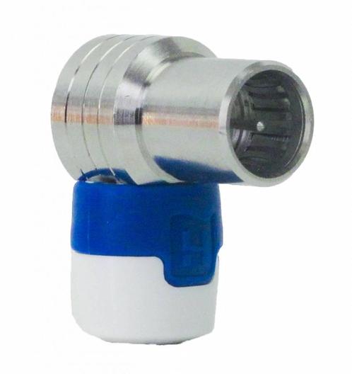 Hirschmann QFA 5 push on haakse F-connector met quickfix, Audio, Tv en Foto, Schotelantennes, Nieuw, Ophalen of Verzenden